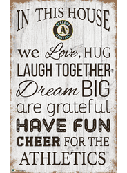 Oakland Athletics In This House 11x19 Sign