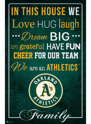Oakland Athletics In This House 17x26