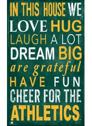 Oakland Athletics In This House Sign