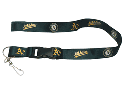 Oakland Athletics Lanyard Breakaway with Key Ring Style