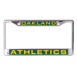 Oakland Athletics License Plate Frame - Inlaid