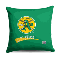 Oakland Athletics MLB CC Throwback Throw Pillow