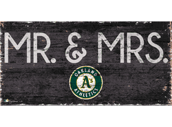 Oakland Athletics Mr. & Mrs. Sign