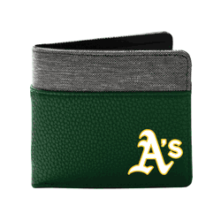 Oakland Athletics Pebble BiFold Wallet GREN