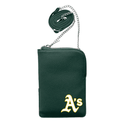 Oakland Athletics Pebble Smart Purse Green