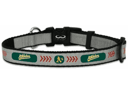 Oakland Athletics Pet Collar Reflective Baseball Size Toy CO
