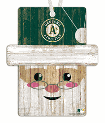 Oakland Athletics Santa Ornament