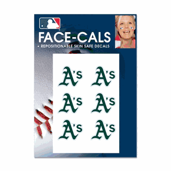 Oakland Athletics Tattoo Face Cals