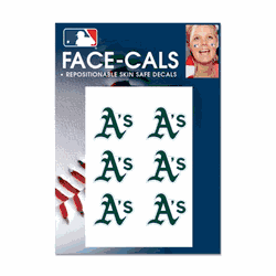 Oakland Athletics Tattoo Face Cals