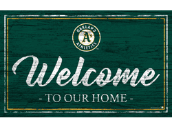 Oakland Athletics Team Color Welcome 11x19 Sign