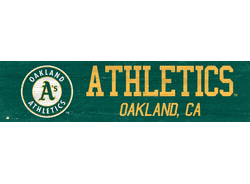 Oakland Athletics Team Name 6x24 Sign