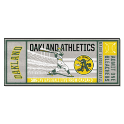 Oakland Athletics Ticket Runner Rug - 30in. x 72in.1981