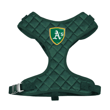 Oakland Athletics Velvet Pet Harness  - Extra Small