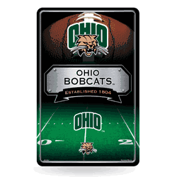 Ohio Bobcats  11" x 17" Metal Home Dcor Sign
