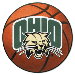 Ohio Bobcats Basketball Rug - 27in. Diameter