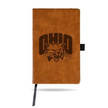 Ohio Bobcats Brown - Primary Laser Engraved Small Notepad