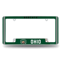 Ohio Bobcats Classic 12" x 6" Chrome All Over Automotive License Plate Frame