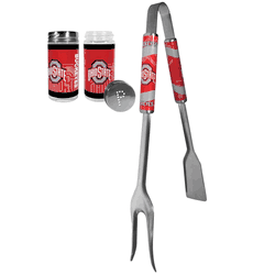Ohio St. Buckeyes 3 in 1 BBQ Tool and Salt & Pepper Shaker