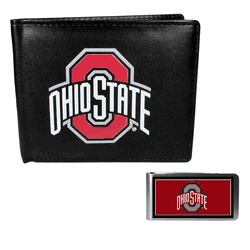 Ohio St. Buckeyes Bi-fold Wallet & Color Money Clip