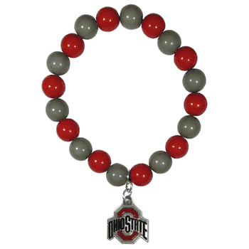 Ohio St. Buckeyes Fan Bead Bracelet