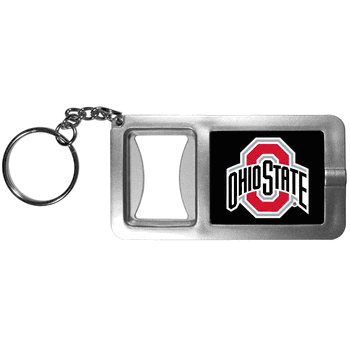 Ohio St. Buckeyes Flashlight Key Chain with Bottle Opener