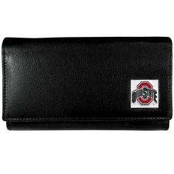 Ohio St. Buckeyes Leather Women's Wallet