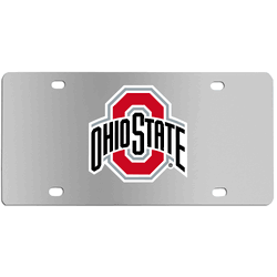 Ohio St. Buckeyes Steel License Plate Wall Plaque