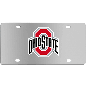 Ohio St. Buckeyes Steel License Plate Wall Plaque