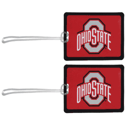 Ohio St. Buckeyes Vinyl Luggage Tag, 2pk