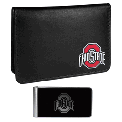 Ohio St. Buckeyes Weekend Bi-fold Wallet & Black Money Clip