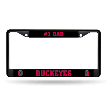 Ohio State Buckeyes #1 Dad Black Chrome Frame with Decal Inserts 12