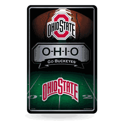 Ohio State Buckeyes  11" x 17" Metal Home Dcor Sign