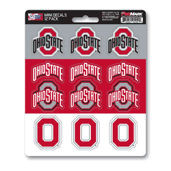 Ohio State Buckeyes 12 Count Mini Decal Sticker Pack