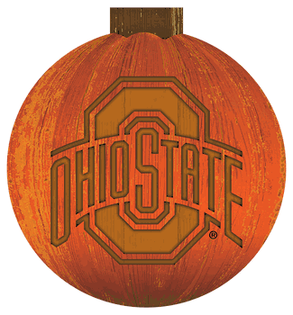 Ohio State Buckeyes 12 in. Halloween Pumpkin Sign
