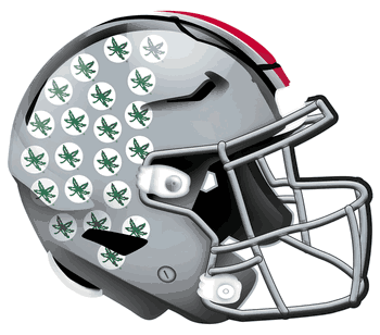 Ohio State Buckeyes 12in Authentic Helmet Sign