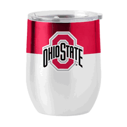 Ohio State Buckeyes 16oz Colorblock Stainless Curved Beverage
