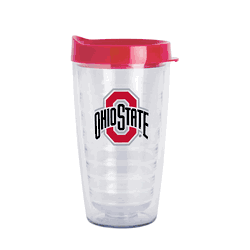 Ohio State Buckeyes 16oz Flipside Dbl Wall Clear Tumbler