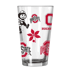 Ohio State Buckeyes 16oz Team Logos Pint Glass