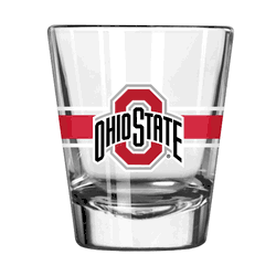 Ohio State Buckeyes 2oz Stripe Shot Glass