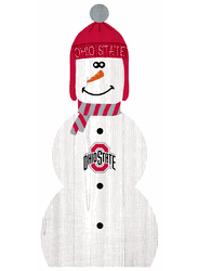 Ohio State Buckeyes 31" Snowman Leaner