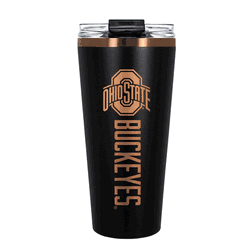 Ohio State Buckeyes 32oz Black and Copper Big Slim with Straw