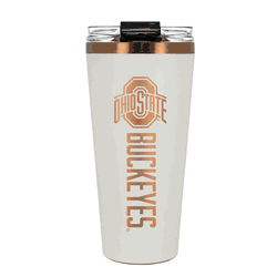 Ohio State Buckeyes 32oz Crme and Copper Big Slim Tumbler with Straw