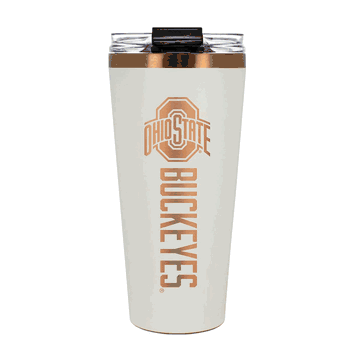 Ohio State Buckeyes 32oz Crme and Copper Big Slim Tumbler with Straw