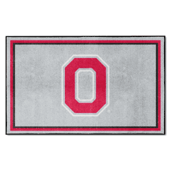 Ohio State Buckeyes 4ft. x 6ft. Plush Area Rug