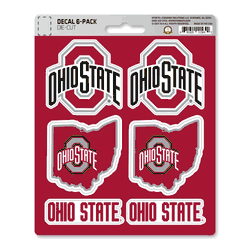 Ohio State Buckeyes 6 Count Mini Decal Sticker Pack
