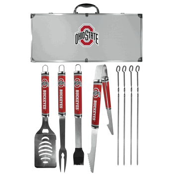 Ohio State Buckeyes 8 pc Logo BBQ Set