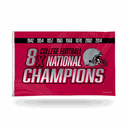 Ohio State Buckeyes 8 Time College Football Champs Banner Flag