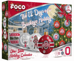 Ohio State Buckeyes Advent Calendar Ball Ornament