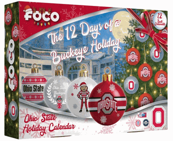 Ohio State Buckeyes Advent Calendar Ball Ornament
