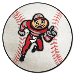 Ohio State Buckeyes Baseball Rug - 27in. Diameter